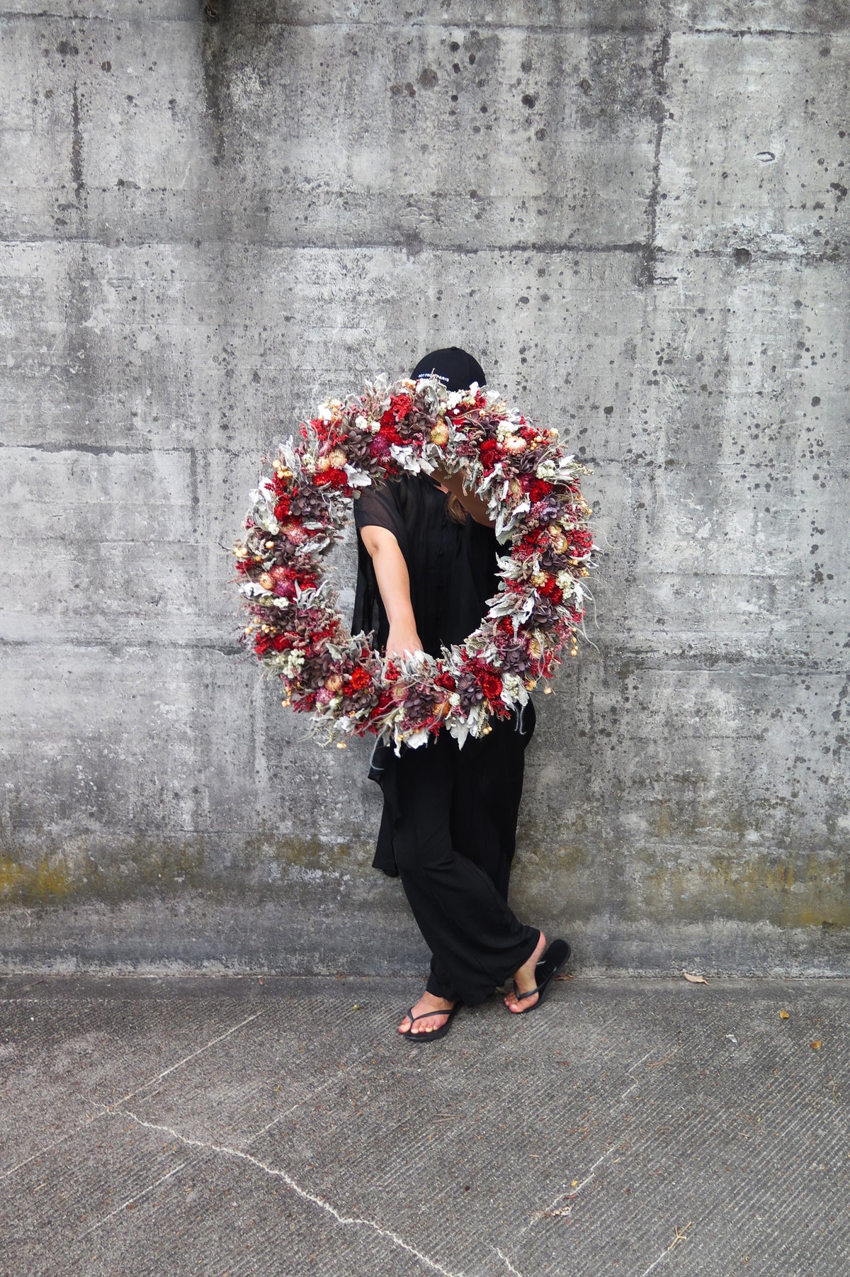 Dried Flower Wreath 'Pavlova' XL